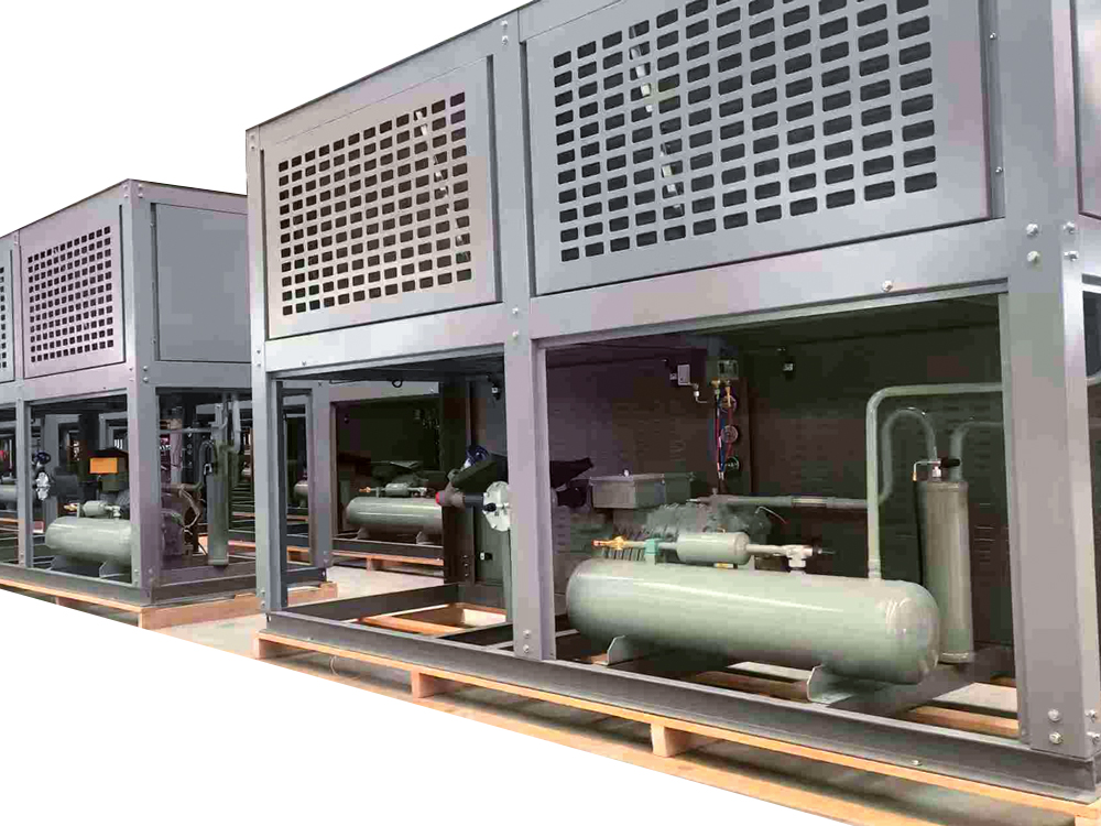 V-образный корпусной компрессорно-конденсаторный агрегат